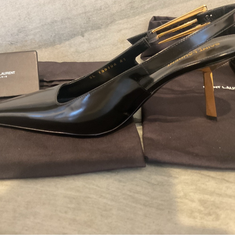 Saint Laurent Slingback Pumps NIB - Picture 6 of 16